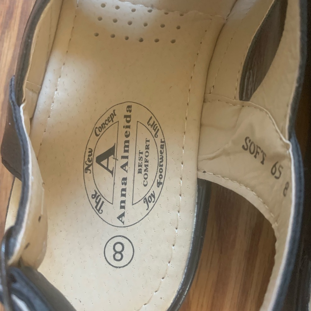 ANNA ALMEIDA 8 Women’s Black sandals NEW - Picture 12 of 12